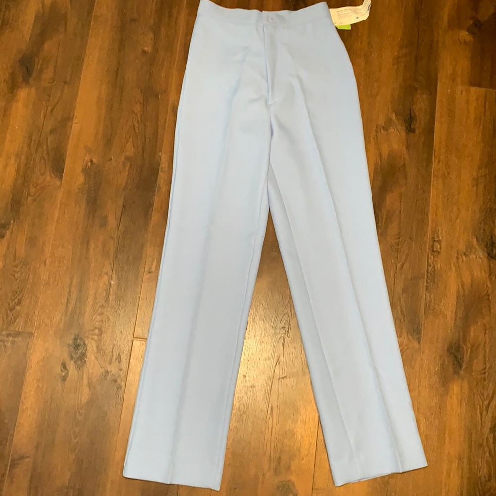 Vintage 70s 80s Light Blue Trousers jcpenney